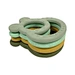 double ring natural latex teether toy